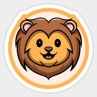 Cute lion Sticker